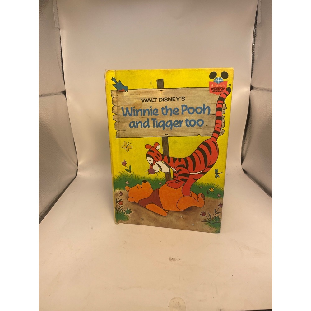 Vintage Walt Disney Book, Winnie The Pooh And Tigger Too, (1975 Hardcover) Book